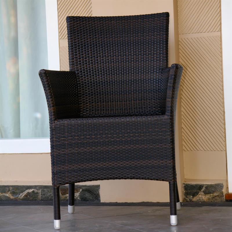 Coussin d'assise pour chaise Trinity avec accoudoirs 45/39 x 47 cm Résistant au soleil