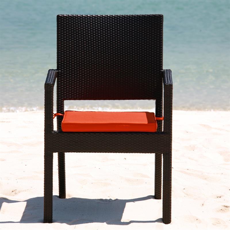 Coussin d'assise Oasis chaise empilable Nagata 43 x 50 cm