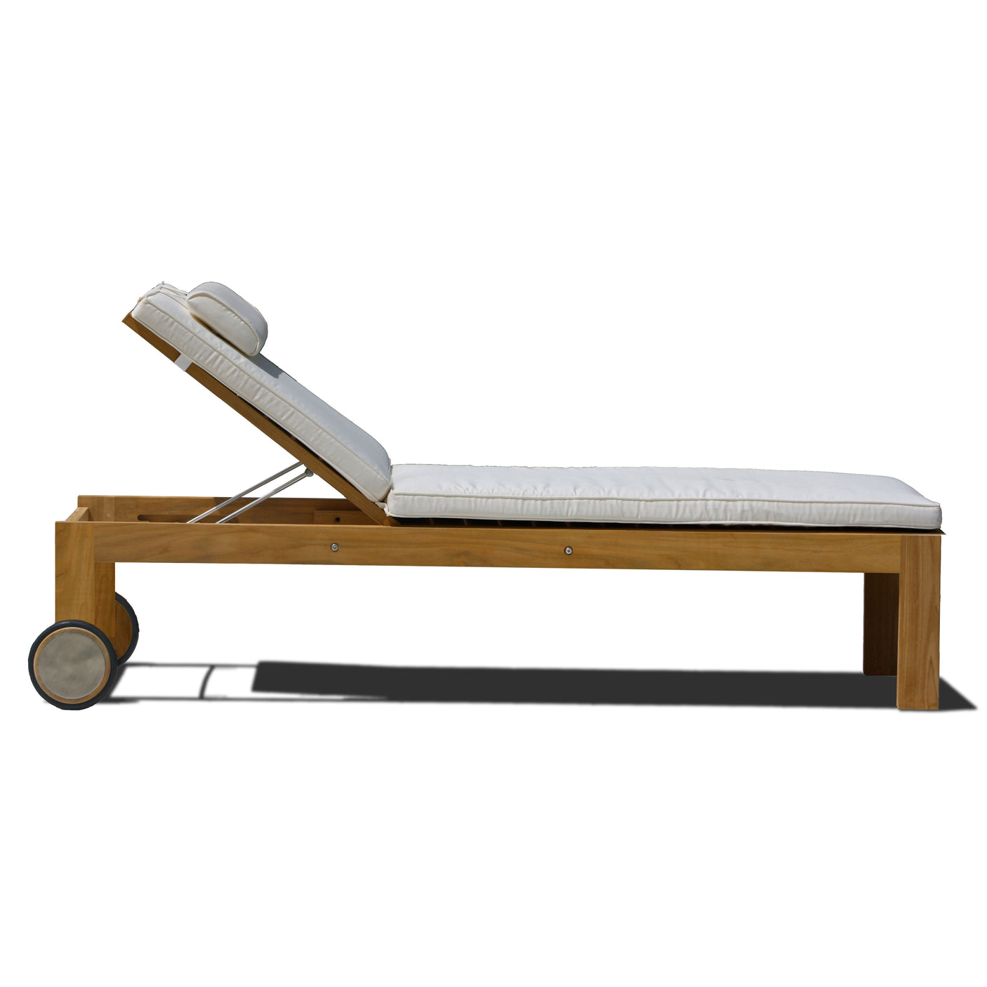 Chaise longue Nivelle 200 x 65 x 42 cm extra haute sans accoudoirs