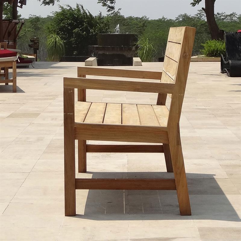 Dusun bench 154 cm 154 x 62.5 x 89.5 cm recycled teak