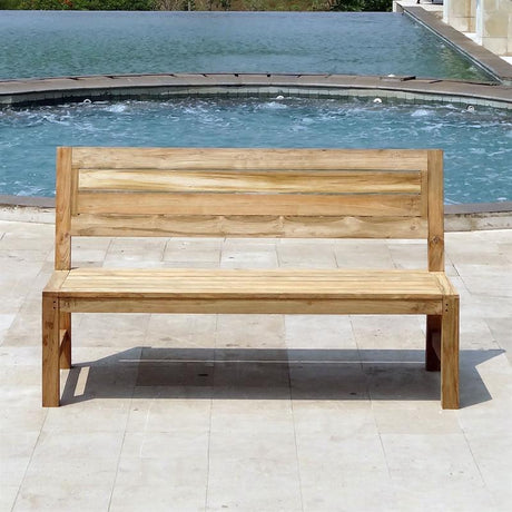 Dusun bench without armrests 154 cm recycled teak