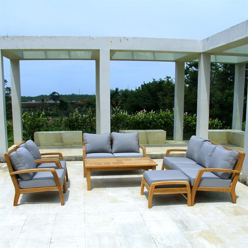 Corona Stool/Footstool 66.5 x 72 x 40 cm - Certified Teak GRADE A