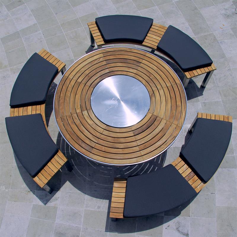 Coussin d'assise Signature banc 217 SunProof 61 x 39 x 5 cm