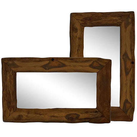 Miroir avec cadre en bois flotté petit 100x60cm