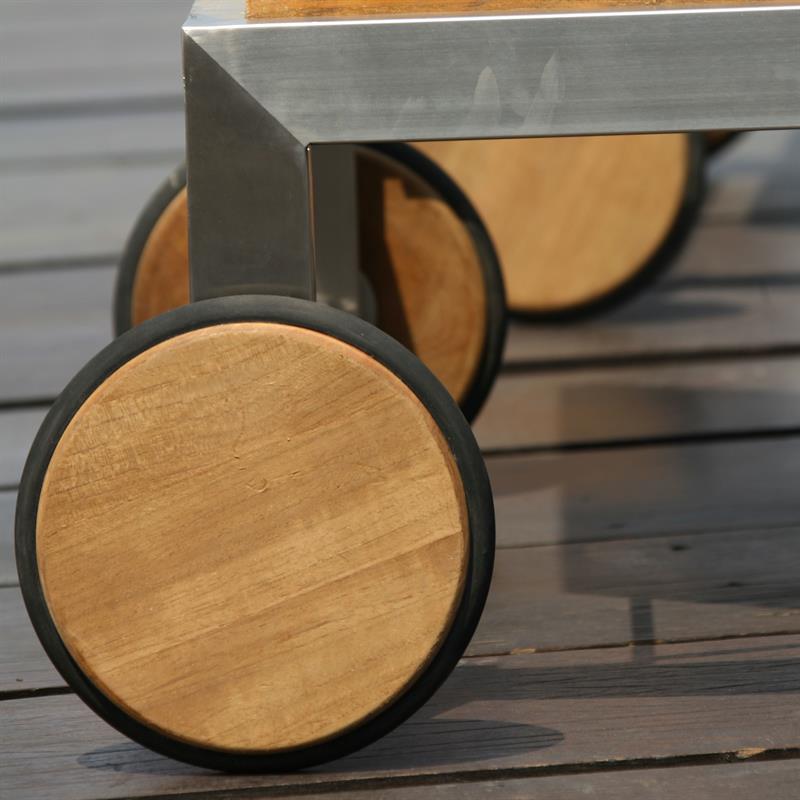 Moselle lounger set consisting of Moselle lounger and cushion in Nagata