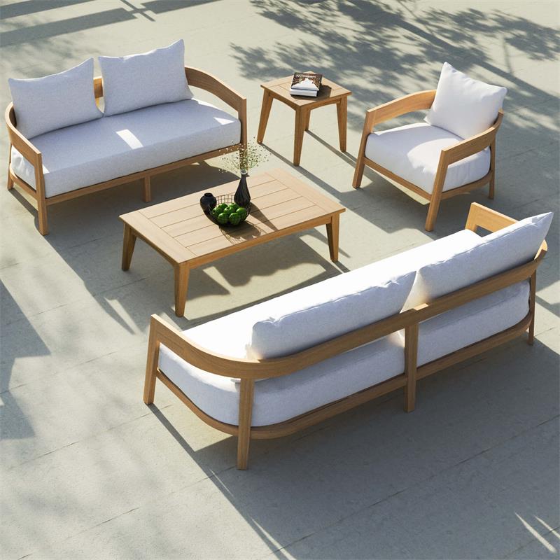 Ensemble de coussins pour canapé Vento 2 places, coussins d'assise et de dossier Sunproof 3 pièces
