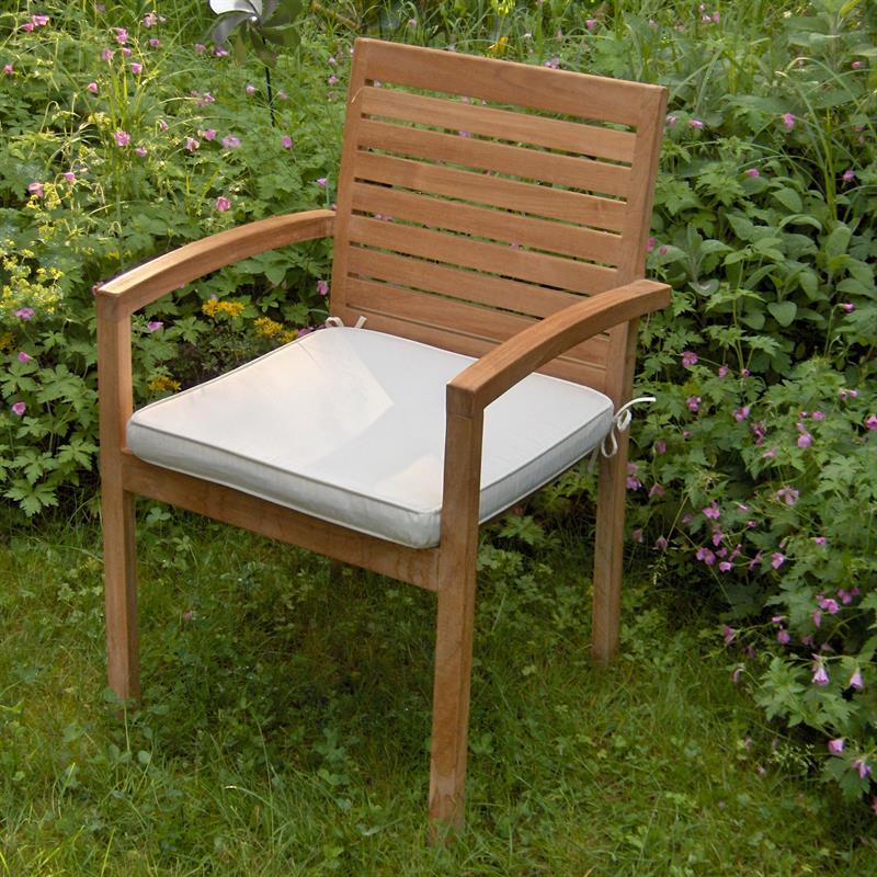 Seat cushion stacking chair 50 x 48 cm Nagata for Madison Moselle Trent Florence Zilart