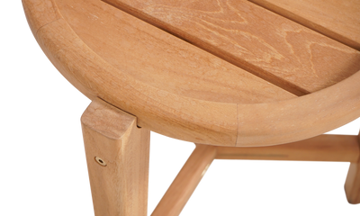 Aspen Beistelltisch rund 40 cm zertifiziertes Plantagenteakholz Grade A