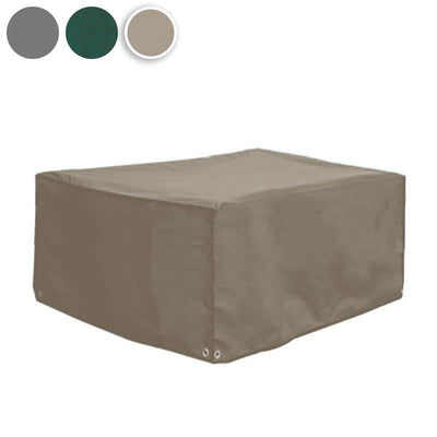 Housse pour pouf Corona en matériau Teaksafe avec ourlet, œillets et tendeurs en caoutchouc