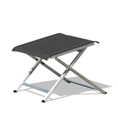 Repose-pieds et tabouret réglable Alzette en acier inoxydable avec Batyline