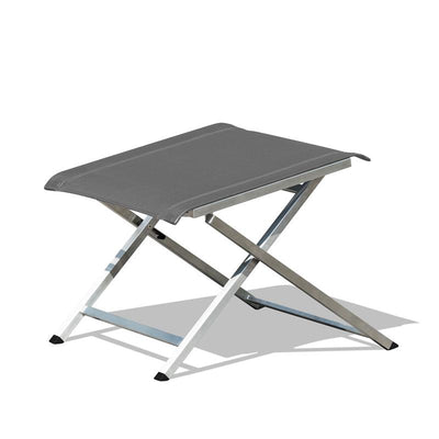 Repose-pieds et tabouret réglable Alzette en acier inoxydable avec Batyline