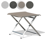 Repose-pieds et tabouret réglable Alzette en acier inoxydable avec Batyline