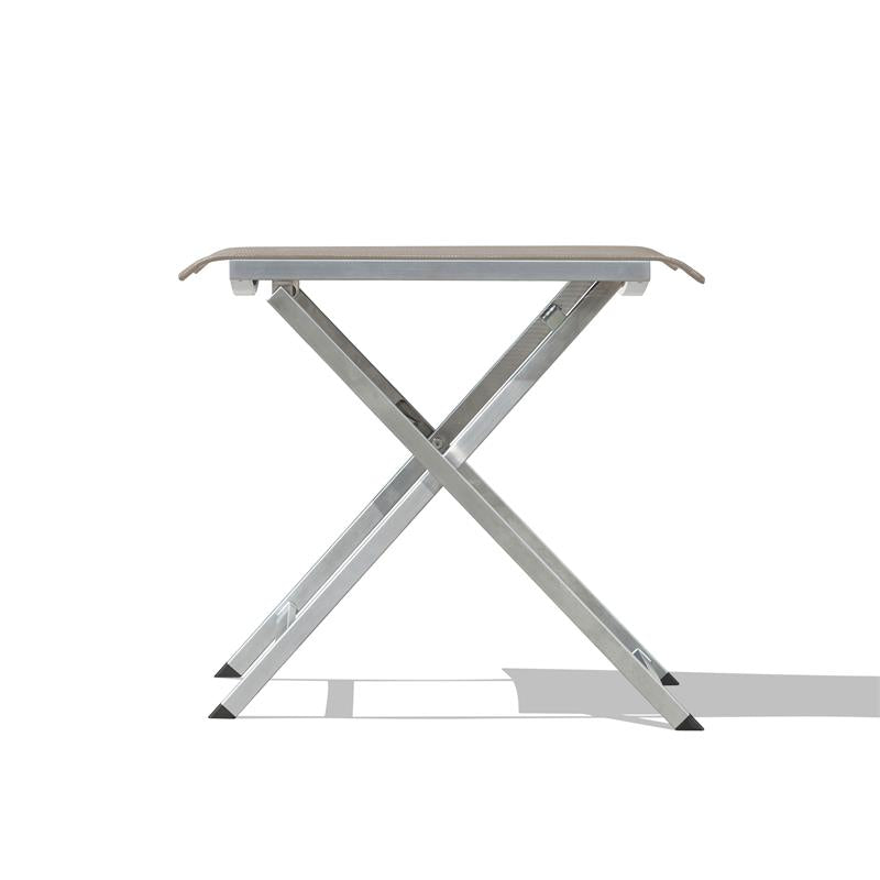 Repose-pieds et tabouret réglable Alzette en acier inoxydable avec Batyline