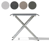 Repose-pieds et tabouret réglable Alzette en acier inoxydable avec Batyline