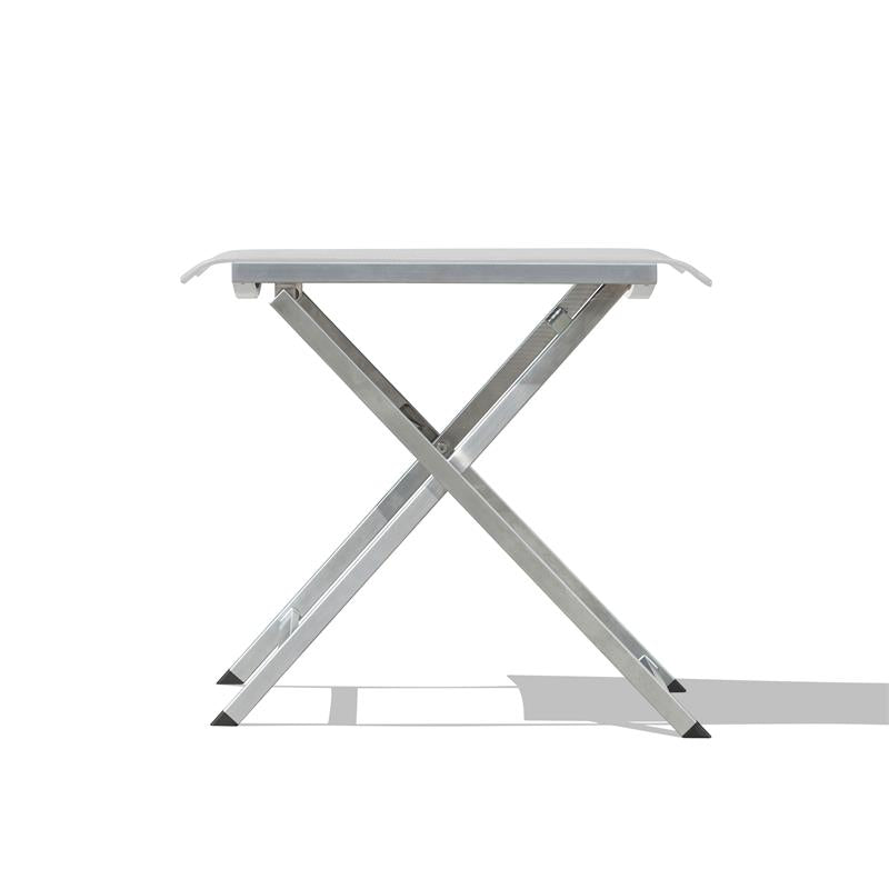 Repose-pieds et tabouret réglable Alzette en acier inoxydable avec Batyline