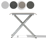 Repose-pieds et tabouret réglable Alzette en acier inoxydable avec Batyline