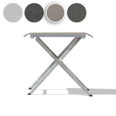 Repose-pieds et tabouret réglable Alzette en acier inoxydable avec Batyline