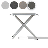 Repose-pieds et tabouret réglable Alzette en acier inoxydable avec Batyline
