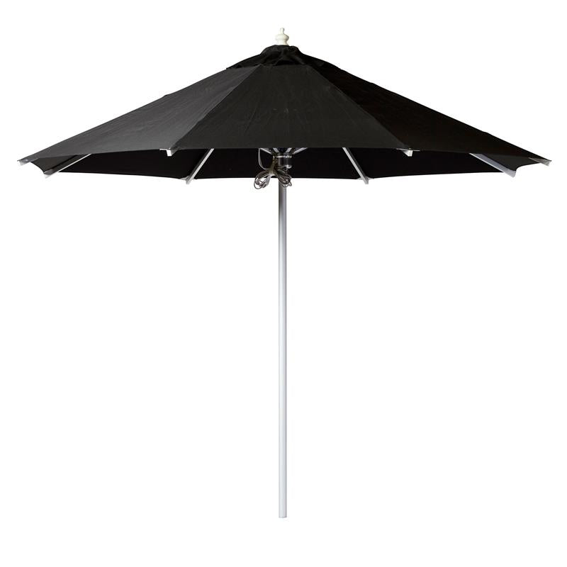 Parasol Cinas Antibes 330 cm rond - structure en aluminium avec toile noire