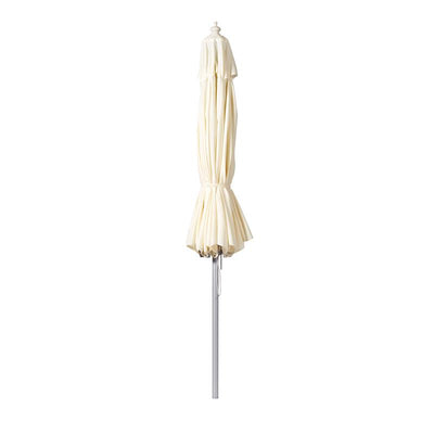 Parasol Cinas Antibes 330 cm rond - structure en aluminium avec toile blanche naturelle