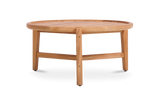 Aspen Kaffeetisch rund 80 cm zertifiziertes Plantagenteakholz Grade A