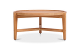 Aspen Kaffeetisch rund 80 cm zertifiziertes Plantagenteakholz Grade A