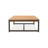 Table basse Gazelig 130x70x30cm - aluminium + teck certifié GRADE A