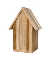 Vogelhaus Teak zum Aufhängen - B: 21cm x H: 30cm x T: 19 cm - zertifiziertes Plantagenteakholz