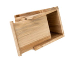 Vogelhaus Teak zum Aufhängen - B: 21cm x H: 30cm x T: 19 cm - zertifiziertes Plantagenteakholz