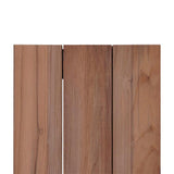 Clio garden bench without backrest 175 cm recycled teak brushed and stainless steel