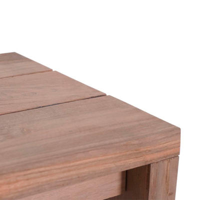 Tabouret de bar Clio en teck recyclé brossé et acier inoxydable