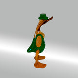 Ente Gärtner mittel »Karl« grüne Schürze mit Blümchen