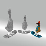 Ente Snowboarder klein »Tom-Hardy« blaues Board und Schal ca. 23 cm hoch