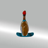Ente Snowboarder mittel »Hanna« blaues Board und Schal ca. 29 cm hoch