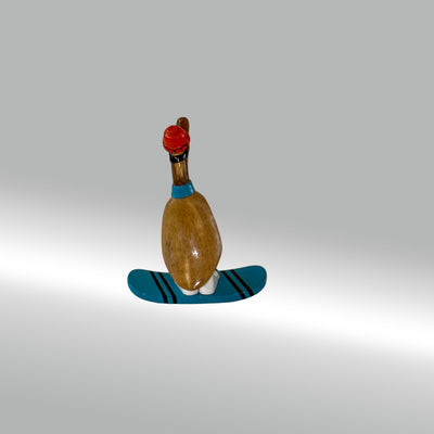 Ente Snowboarder klein »Tom-Hardy« blaues Board und Schal ca. 23 cm hoch