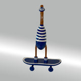 Ente Skateboarder groß »Keegan« Board mit rollenden Rollen  ca. 57 cm hoch