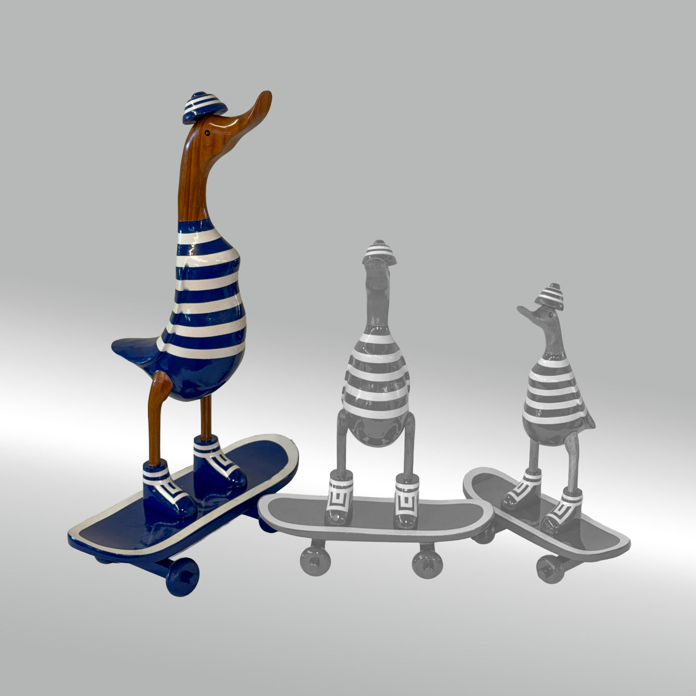 Ente Skateboarder groß »Keegan« Board mit rollenden Rollen  ca. 57 cm hoch