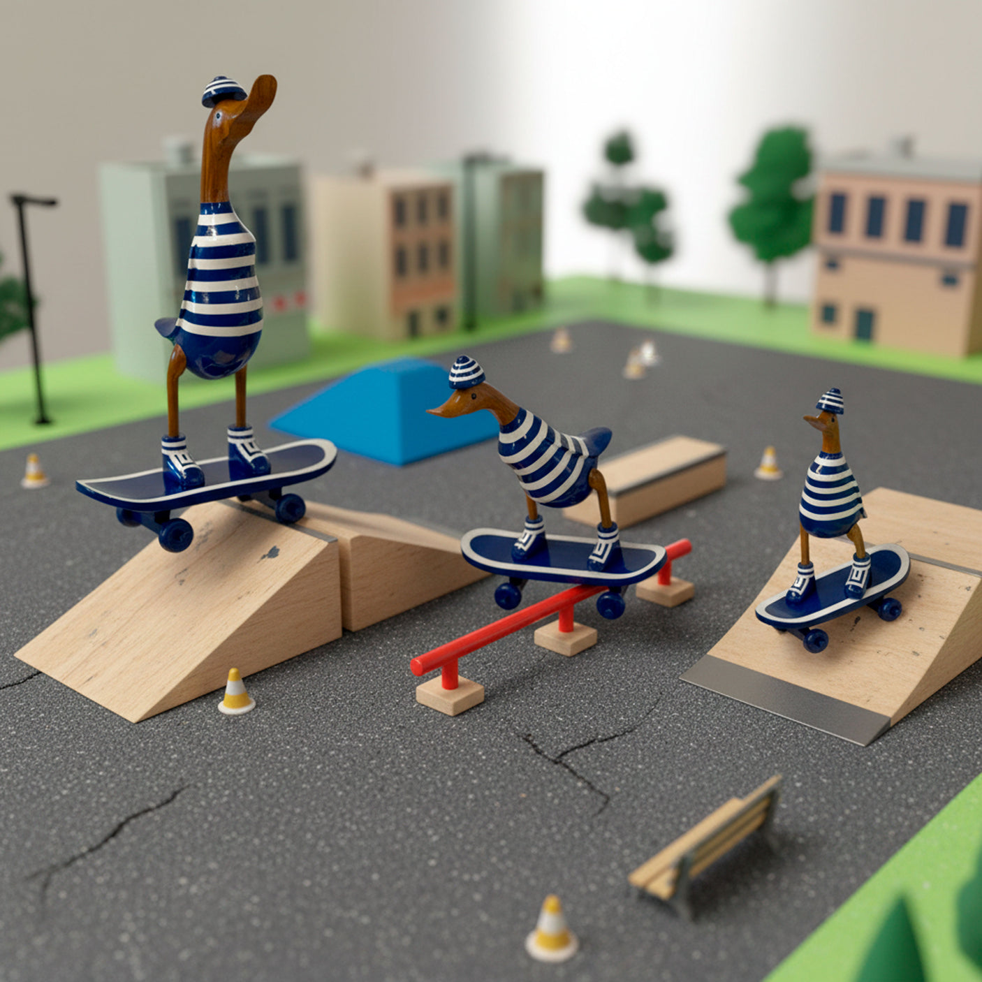 Ente Skateboard  klein »Arisa« Board mit rollenden Rollen ca. 36 cm hoch