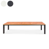 Florence aluminum front extending table 310/210x100x77 cm Certified Teak GRADE A with aluminum frame