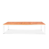 Florence aluminum front extending table 310/210x100x77 cm Certified Teak GRADE A with aluminum frame