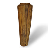 Teakholzvase Hendrik groß schlanke Form 155 cm hoch