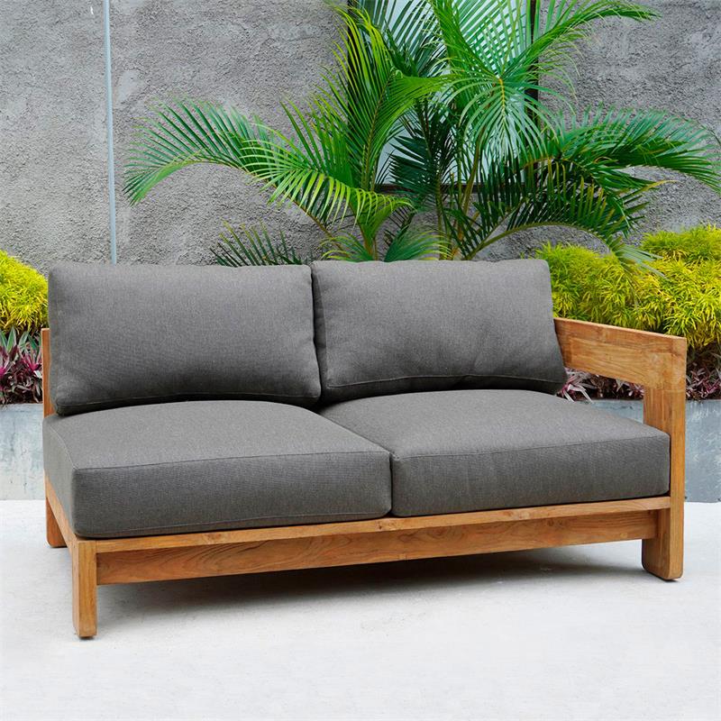 Module latéral gauche du canapé Rae 154 x 88 x 63,5 cm - Teck recyclé