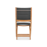 Chaise pliante Rivera DELUXE - tapissée sans accoudoirs Teck GRADE A + Batyline + ferrures en acier inoxydable