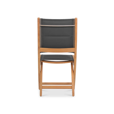 Rivera Faltstuhl DELUXE - gepolstert ohne Armlehne Teak GRADE A + Batyline + Edelstahlbeschläge