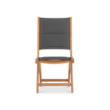 Chaise pliante Rivera DELUXE - tapissée sans accoudoirs Teck GRADE A + Batyline + ferrures en acier inoxydable