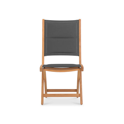 Rivera Faltstuhl DELUXE - gepolstert ohne Armlehne Teak GRADE A + Batyline + Edelstahlbeschläge