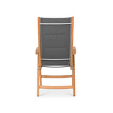 Rivera Hochlehner DELUXE gepolstert - Teak GRADE A + Batyline + Edelstahlbeschläge