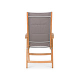 Rivera Hochlehner DELUXE gepolstert - Teak GRADE A + Batyline + Edelstahlbeschläge