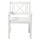 Rosenborg garden chair 59 cm - Certified mahogany wood, glossy white lacquered