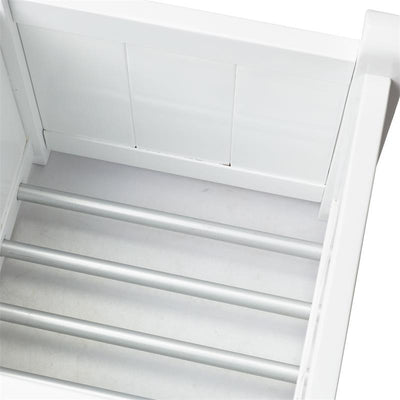 Rosenborg Pflanzgefäß 40 x 40 x 40 cm - Zertifiziertes Mahagonyholz glanzweiß lackiert
